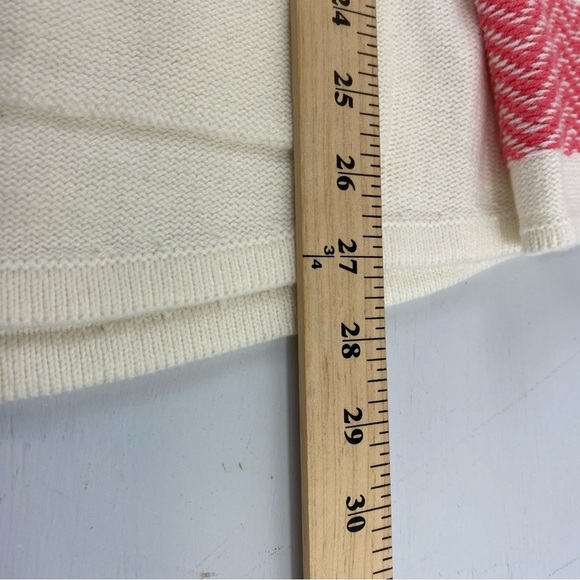 Roxy Women’s Pink Cream Ribbed V Neck Relaxed Fit Hooded Sweater Sz M - Picture 12 of 13